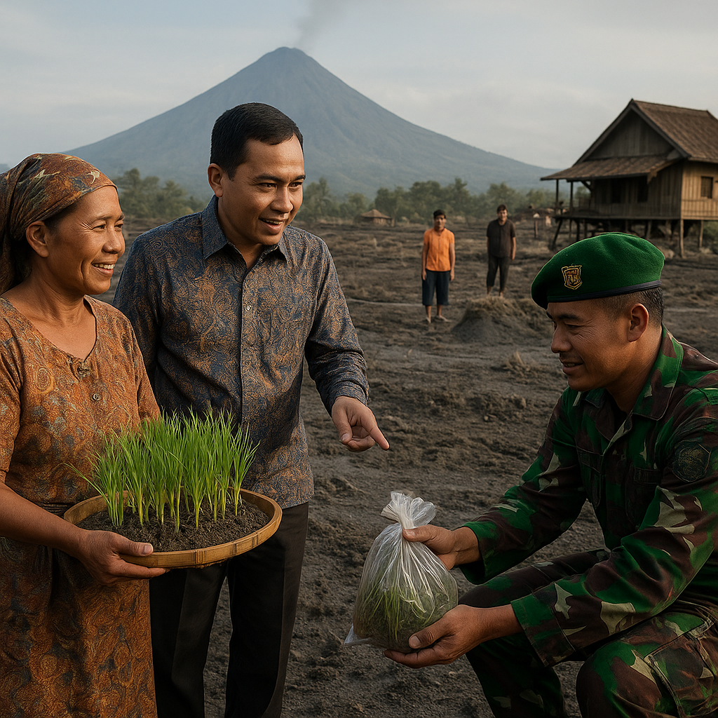 Warga Desa di Sulawesi Tengah Tanyakan Bantuan Bibit Pasca Erupsi