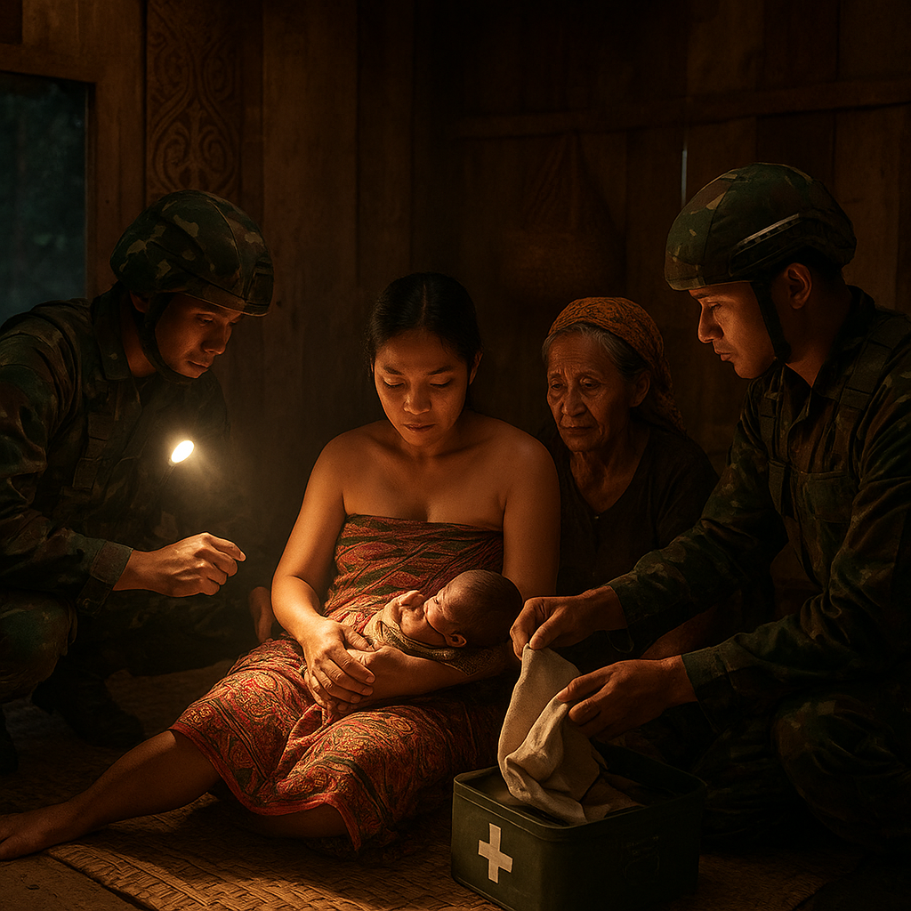 Cerita Prajurit TNI Bantu Ibu Melahirkan di Tengah Hutan Kalimantan