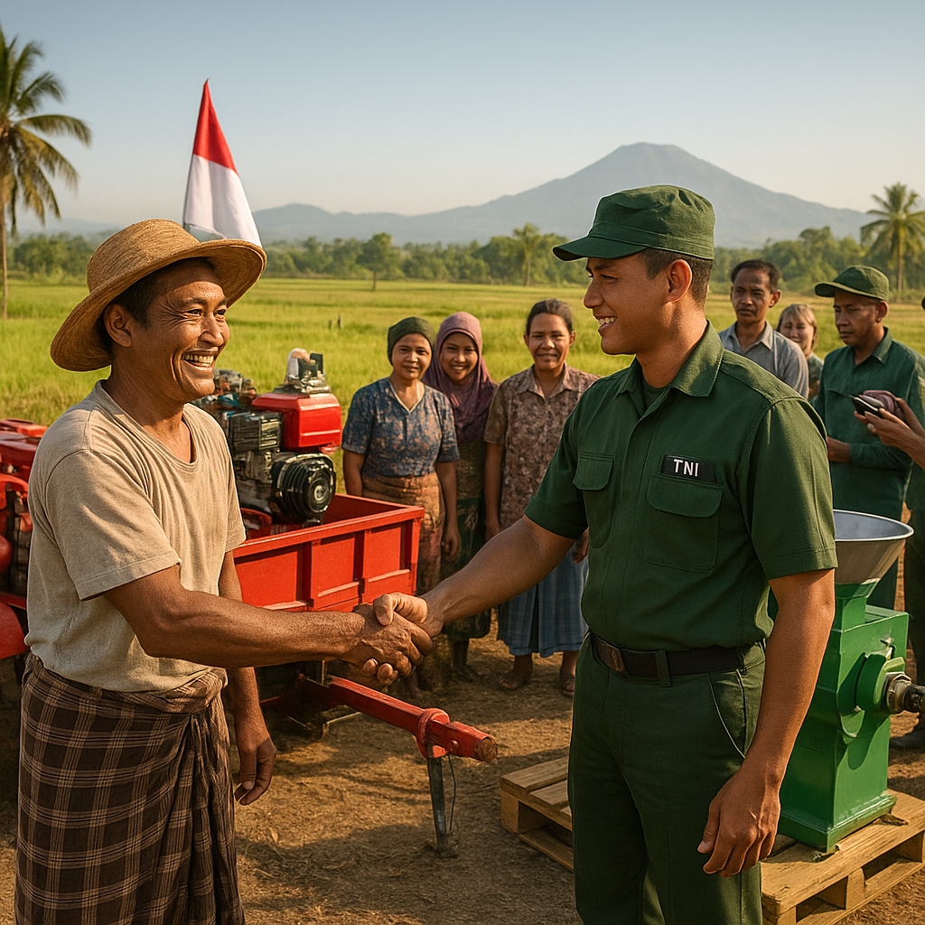 Bantuan Alat Tani dari TNI Siap Dongkrak Hasil Panen Petani di Lombok