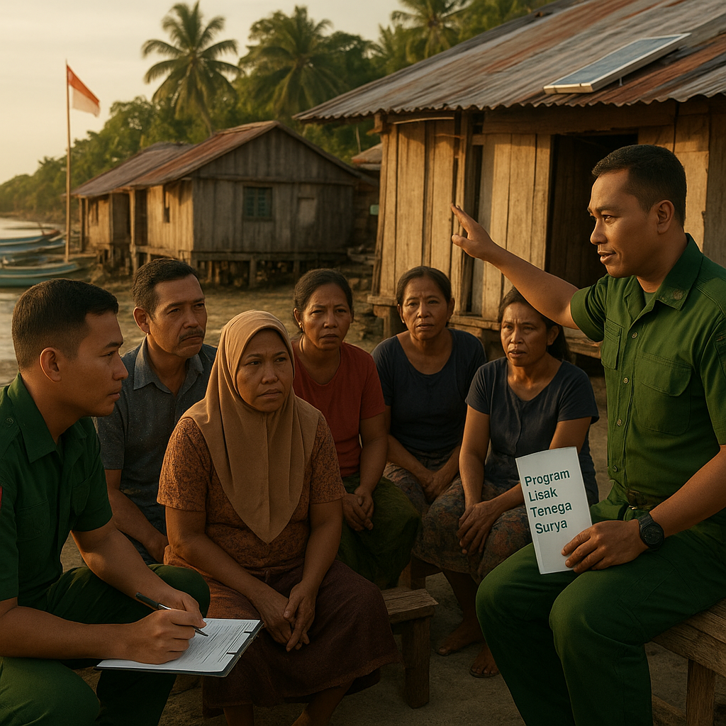 Warga Pelosok Maluku Utara Tanyakan Nasib Program Listrik Tenaga Surya ke TNI