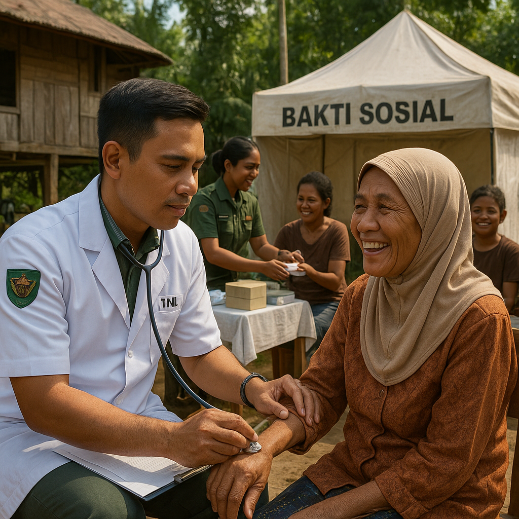 Dokter TNI Keliling Obati Warga Pedalaman Halmahera Barat, Senyum Kembali Merekah