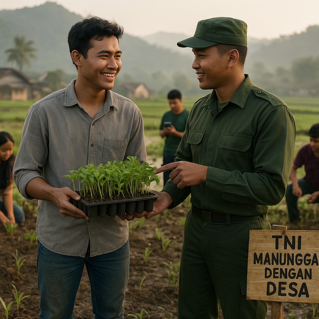 Program 'TNI Manunggal dengan Desa' Cetak Petani Muda Berjiwa Wirausaha