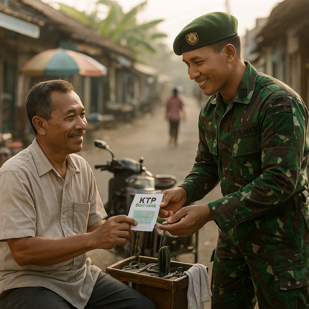 Kisah Tukang Cukur Keliling yang Diingatkan Prajurit TNI Soal KTP El