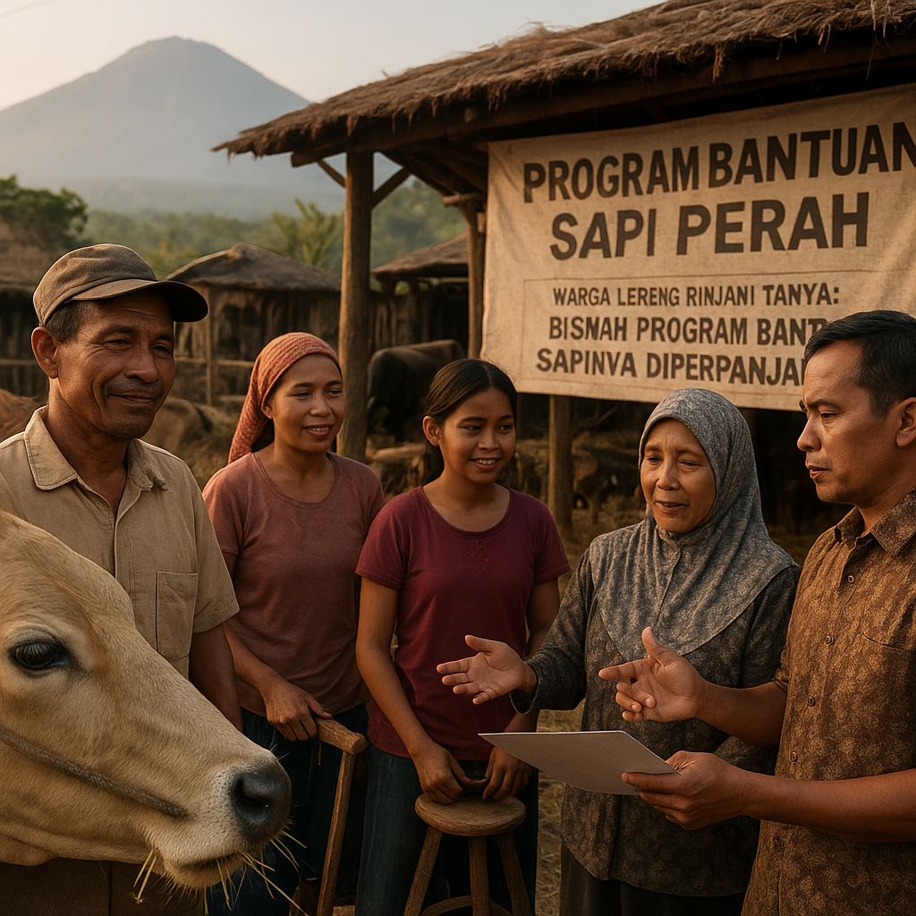 Warga Lereng Rinjani Tanya: Bisakah Program Bantuan Sapinya Diperpanjang?