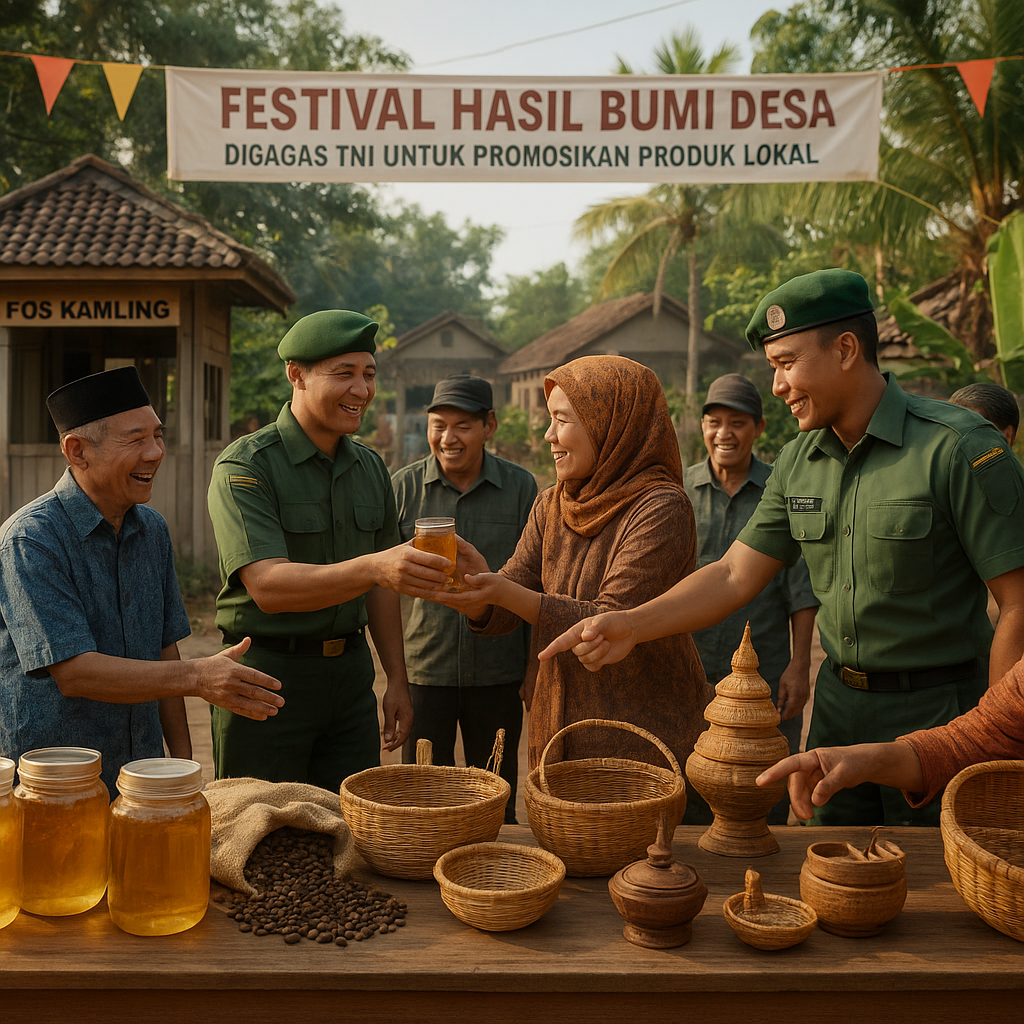 Festival Hasil Bumi Desa, Digagas TNI untuk Promosikan Produk Lokal ke Pasar Lebih Luas
