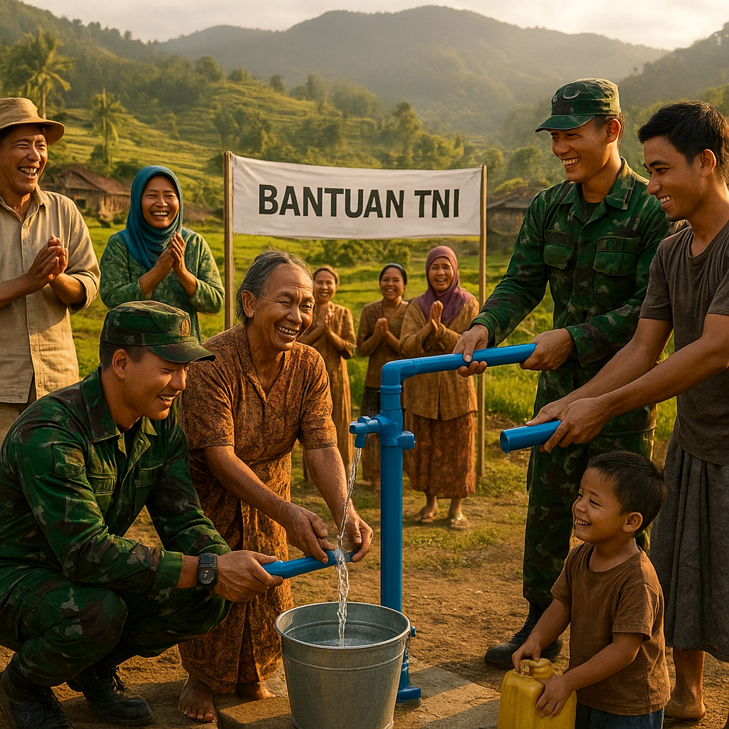 Bantuan Sosial untuk Warga Pelosok di Jawa Barat: TNI Membangun Akses Air Bersih