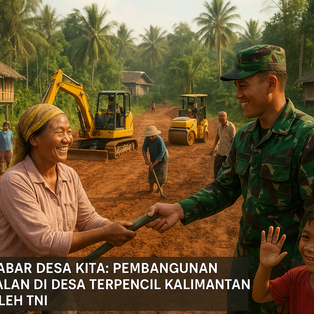 Kabar Desa Kita: Pembangunan Jalan di Desa Terpencil Kalimantan oleh TNI