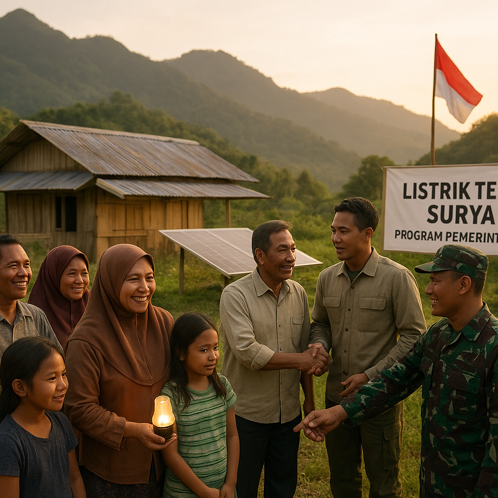 Kilas Pelosok: Listrik Tenaga Surya Akhirnya Sampai di Dusun Tertinggi di Sulawesi
