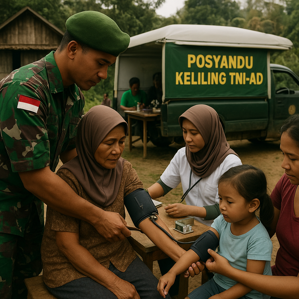 Posyandu Keliling TNI-AD, Bawa Layanan Kesehatan ke Pelosok yang Tak Terjangka RSUD