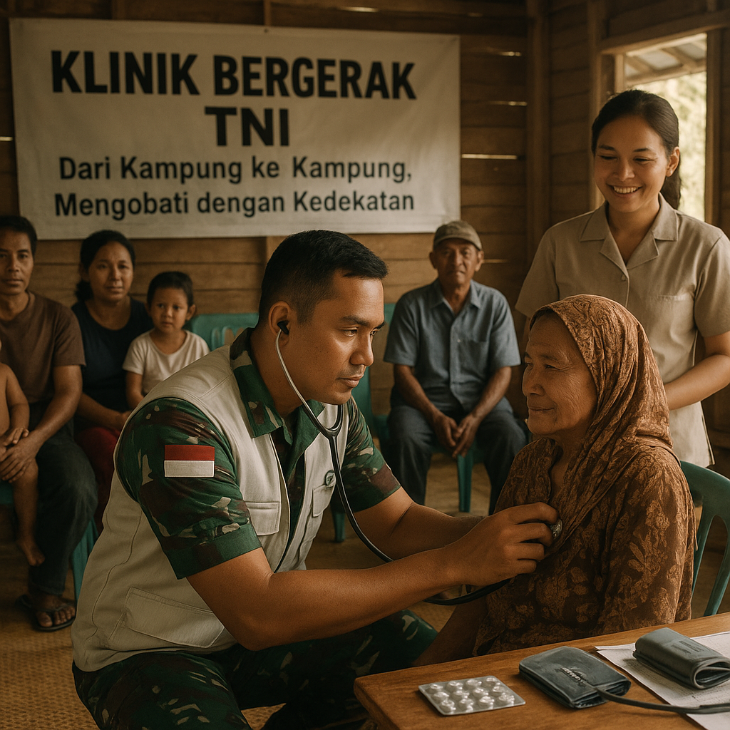 Klinik Bergerak TNI: Dari Kampung ke Kampung, Mengobati dengan Kedekatan